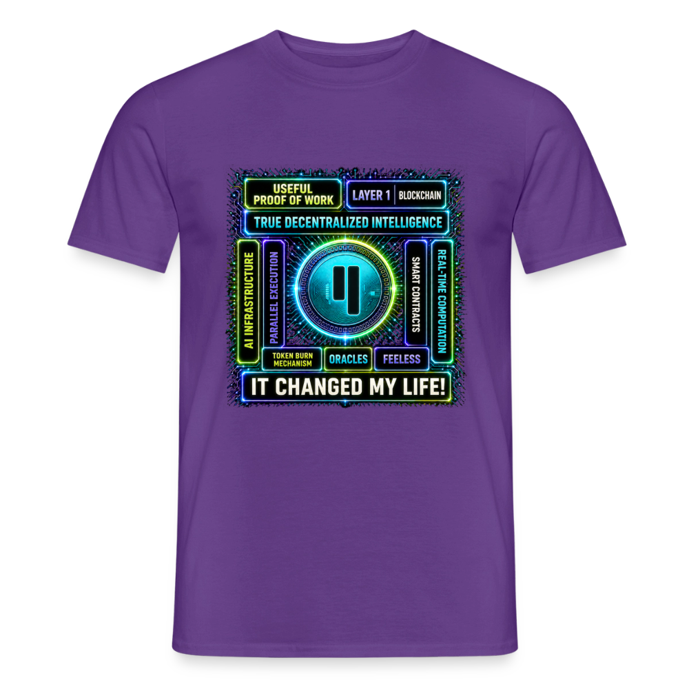 Qubic Changed Life (Fan-Art) - Herren T-Shirt - Lila