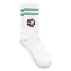 Jerry Streetart (Fan-Art) - Tennissocken Premium - Weiß/Mint