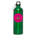 Jerry The Turtle Logo (Remix-Design) - Trinkflasche mit Karabiner 750 ml - Kelly Green