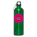 Jerry The Turtle Logo (Remix-Design) - Trinkflasche mit Karabiner 750 ml - Kelly Green
