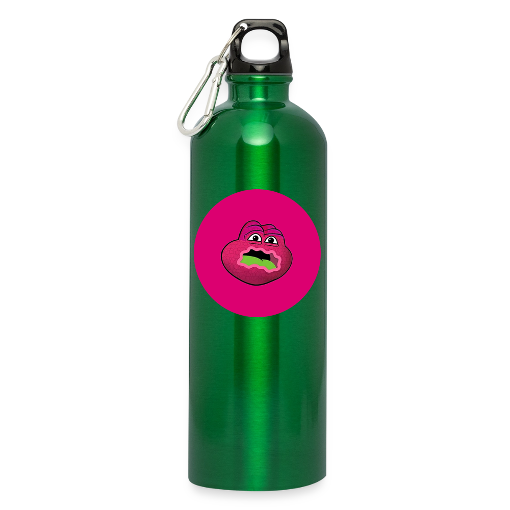 Jerry The Turtle Logo (Remix-Design) - Trinkflasche mit Karabiner 750 ml - Kelly Green