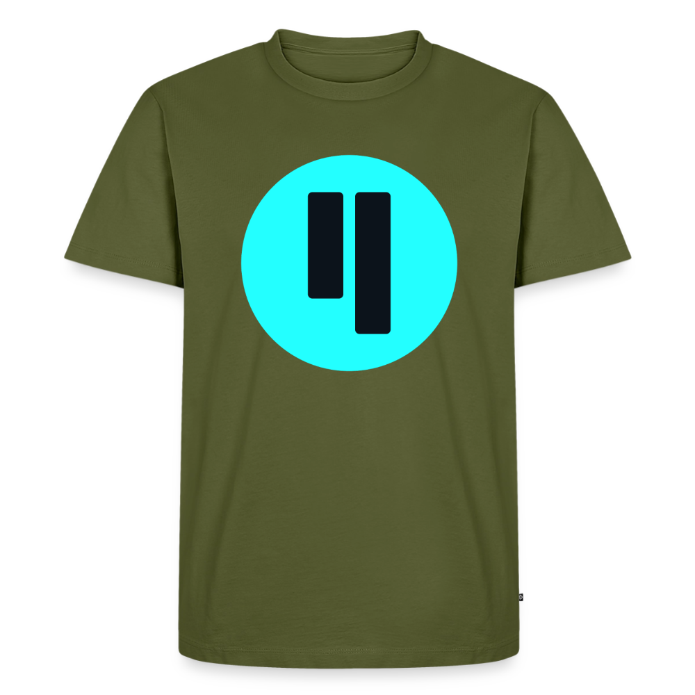 Qubic Logo (Original) - Herren T-Shirt Premium - Khaki