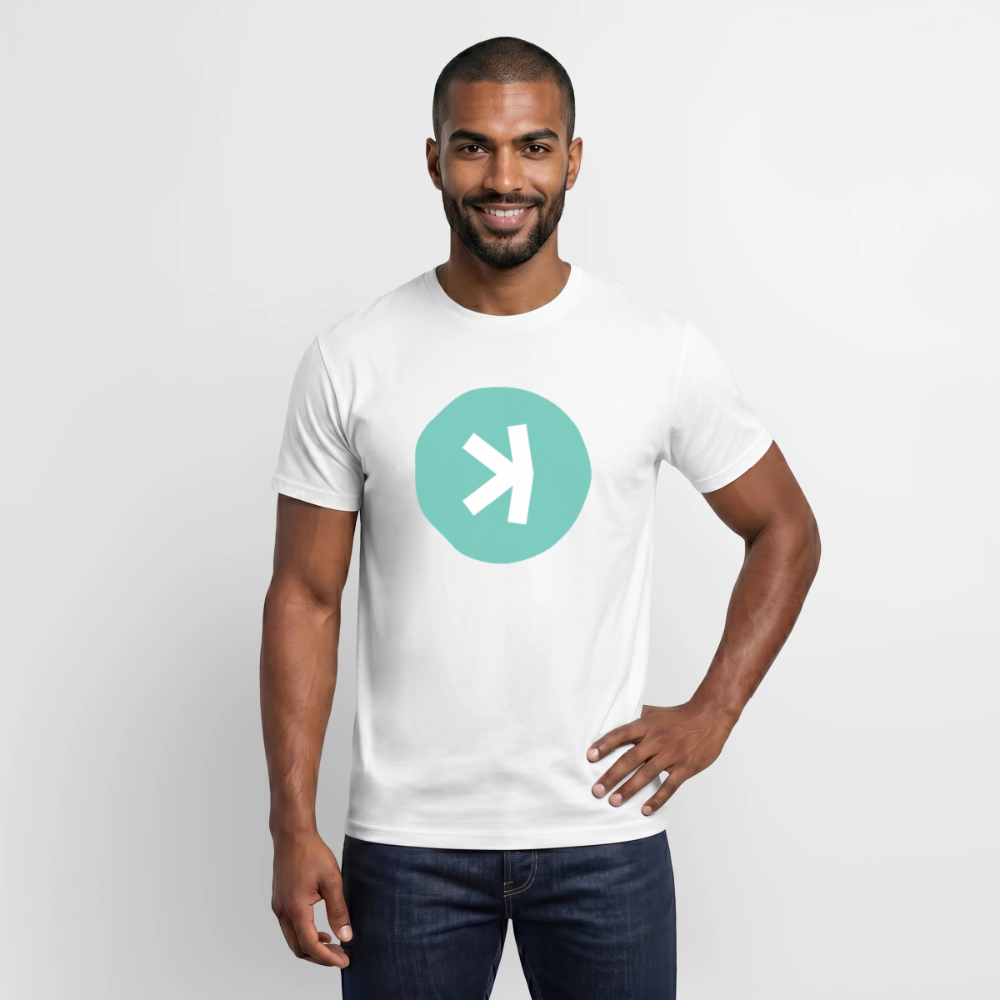 Kaspa Logo hell (Original) - Herren T-Shirt - Weiß
