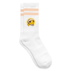 Turbo Logo (Original) - Tennissocken Premium - Weiß/Pfirsich