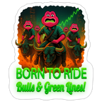Jerry Born to Ride (Fan-Art) - Sticker 10 x 10 cm - Mattweiß