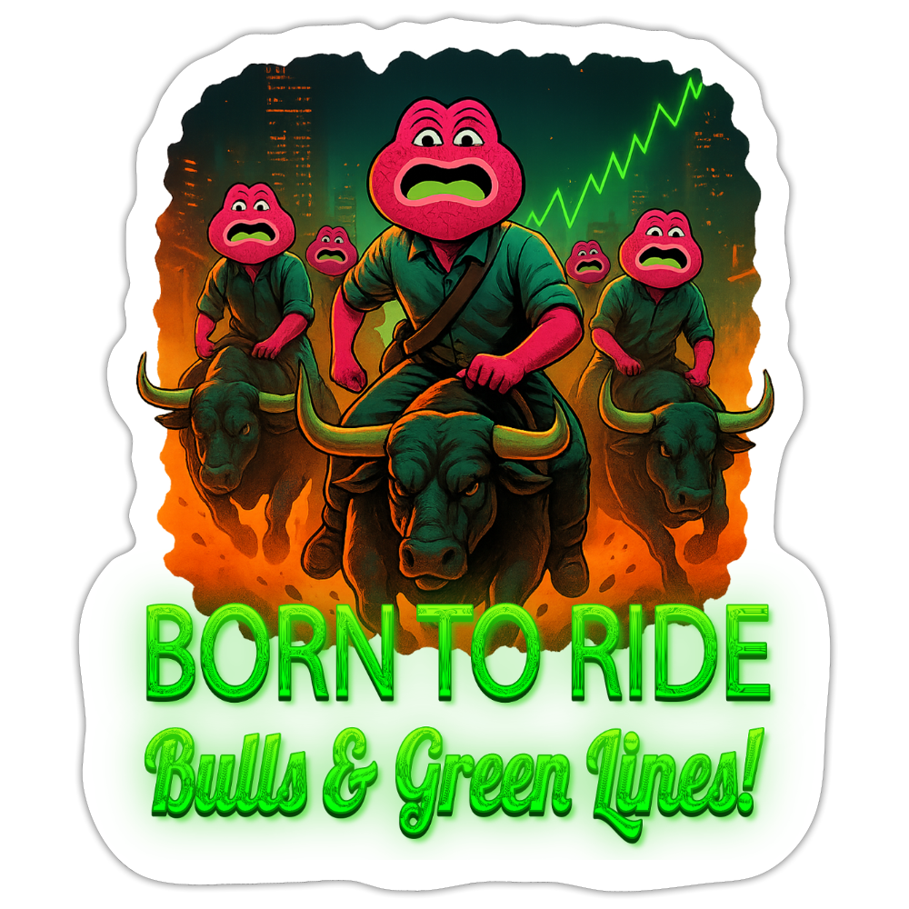 Jerry Born to Ride (Fan-Art) - Sticker 10 x 10 cm - Mattweiß