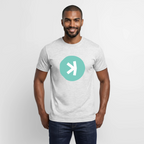 Kaspa Logo hell (Original) - Herren T-Shirt - Grau meliert
