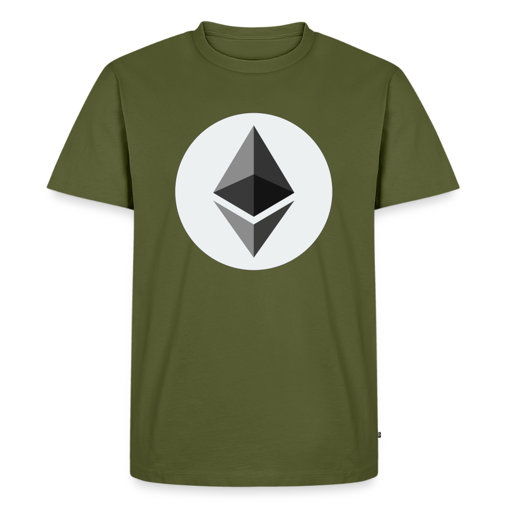 Ethereum Logo (Original) - Herren T-Shirt Premium - Khaki