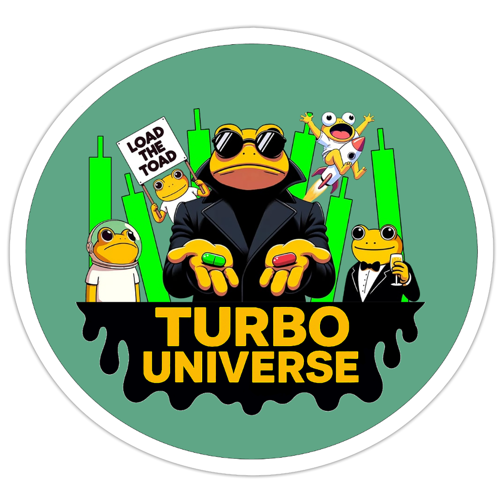Turbo Universe (Fan-Art) - Sticker 10 x 10 cm - Mattweiß