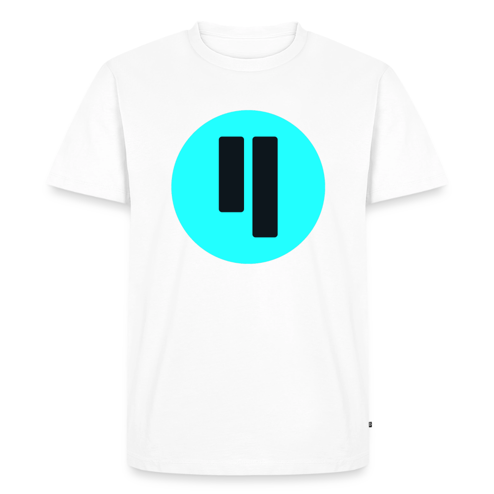 Qubic Logo (Original) - Herren T-Shirt Premium - Weiß
