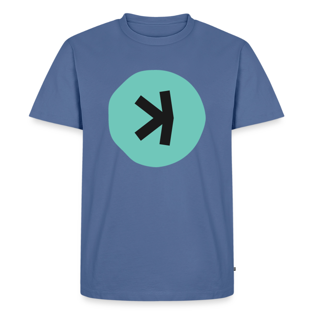 Kaspa Logo dunkel (Original) - Herren T-Shirt Premium - Taubenblau