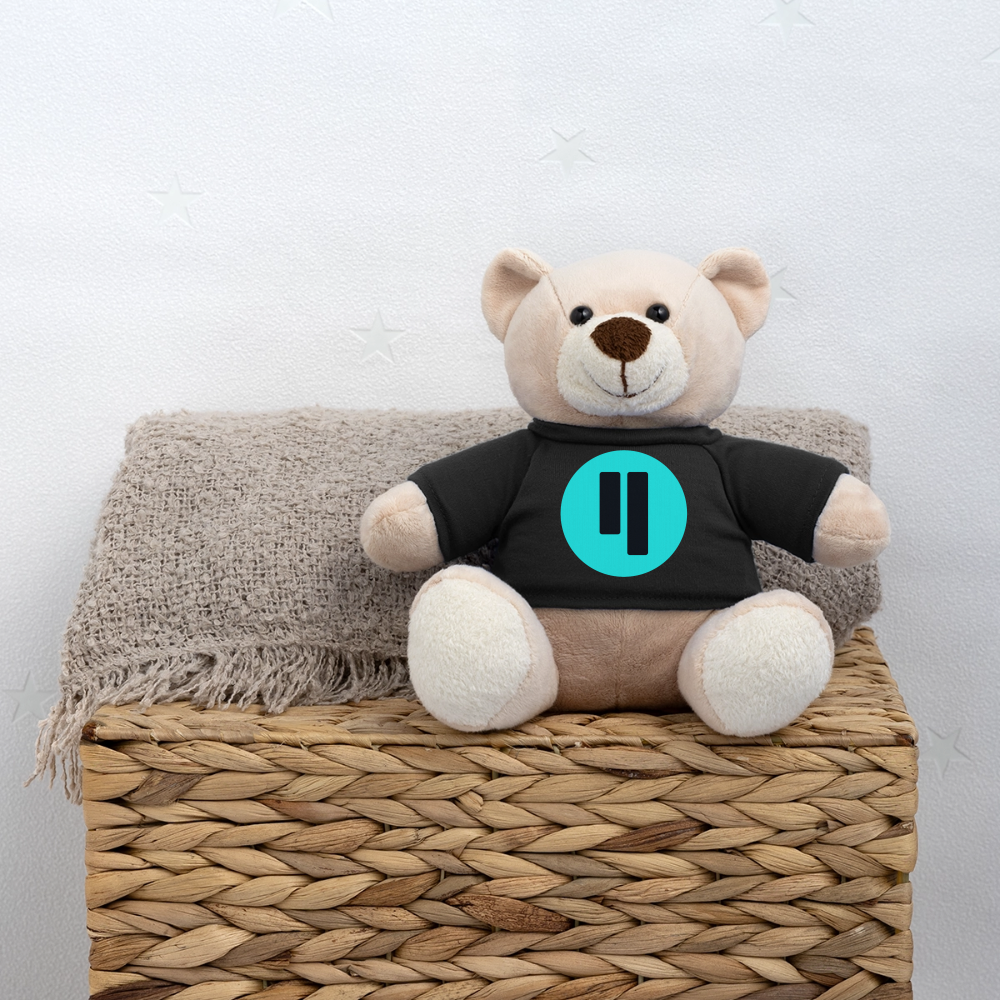 Qubic Logo (Original) - Teddybär - Schwarz