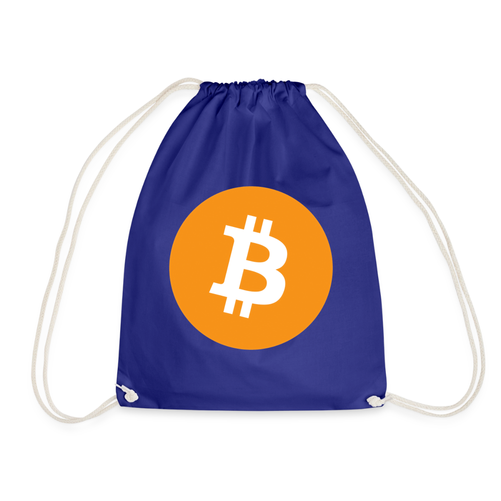 Bitcoin Logo (Original) - Turnbeutel - Königsblau