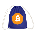 Bitcoin Logo (Original) - Turnbeutel - Königsblau
