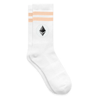 Ethereum Logo (Original) - Tennissocken - Weiß/Pfirsich