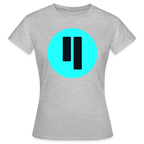 Qubic Logo (Original) - Damen T-Shirt - Grau meliert