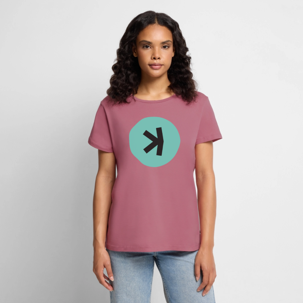 Kaspa Logo dunkel (Original) - Damen T-Shirt Premium - Mauve