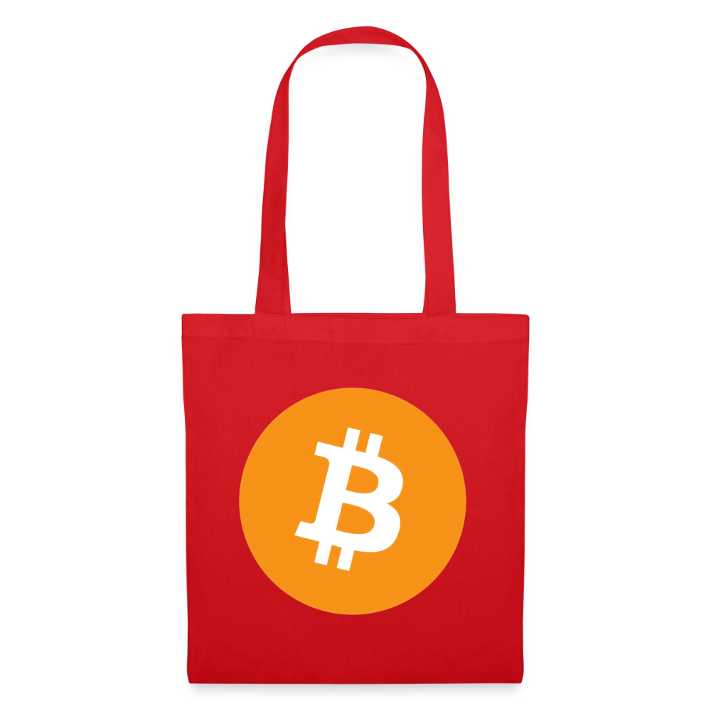 Bitcoin Logo (Original) - Stofftasche - Rot