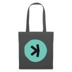 Kaspa Logo dunkel (Original) - Stofftasche - Graphite