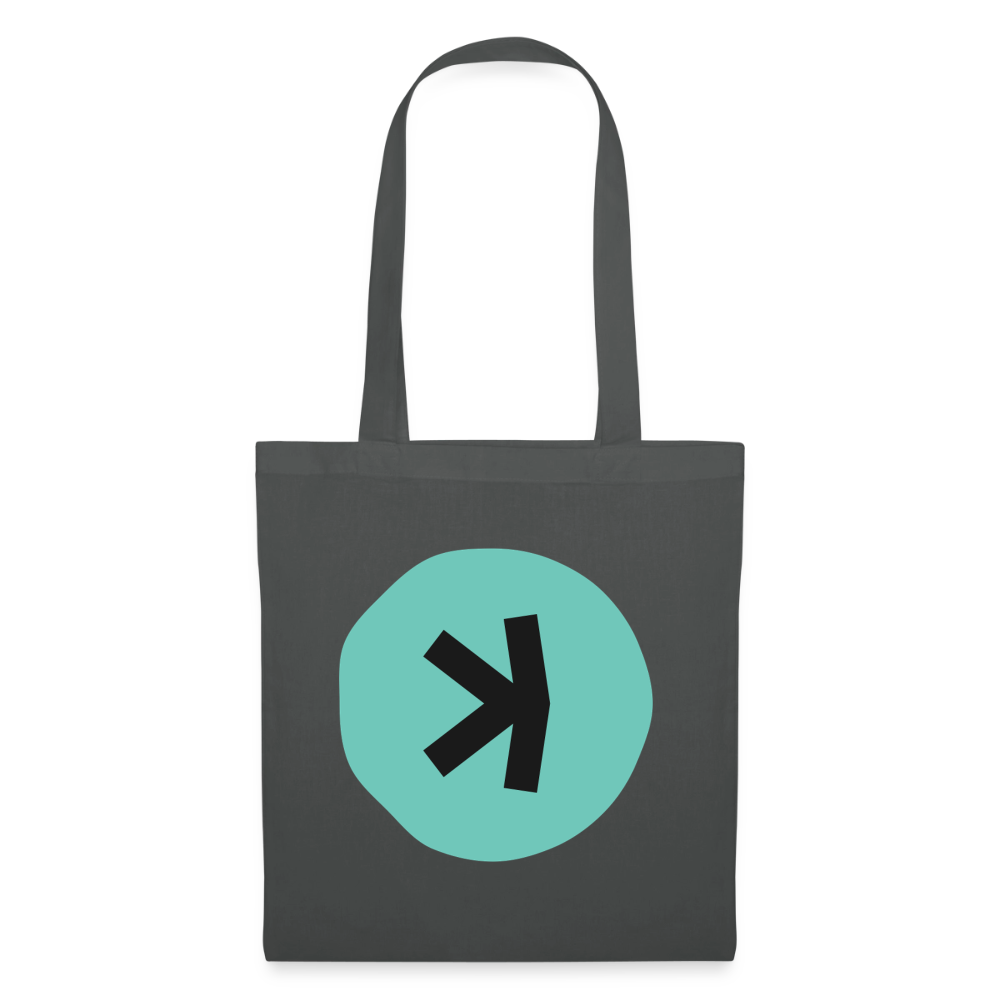 Kaspa Logo dunkel (Original) - Stofftasche - Graphite