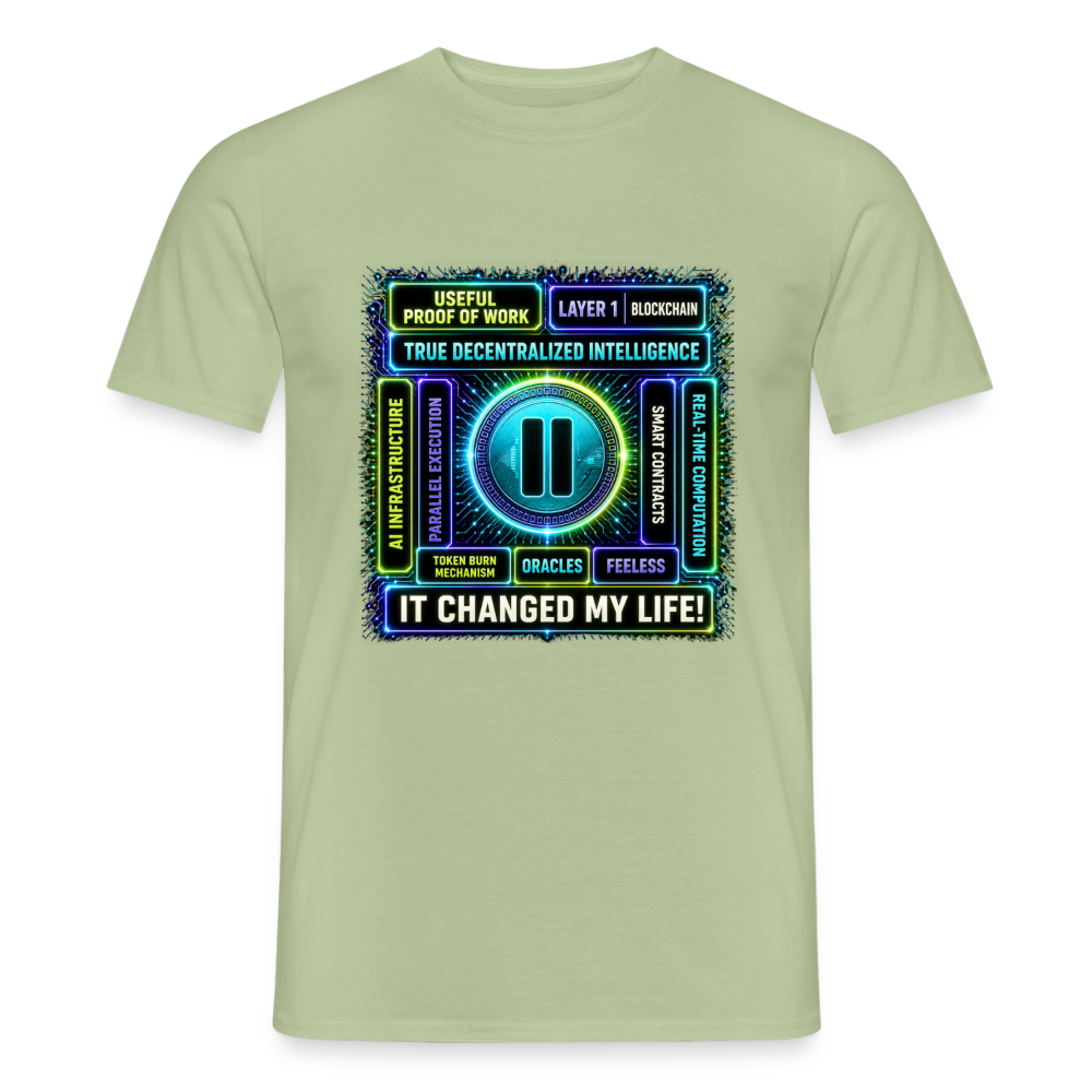 Qubic Changed Life (Fan-Art) - Herren T-Shirt - Sage