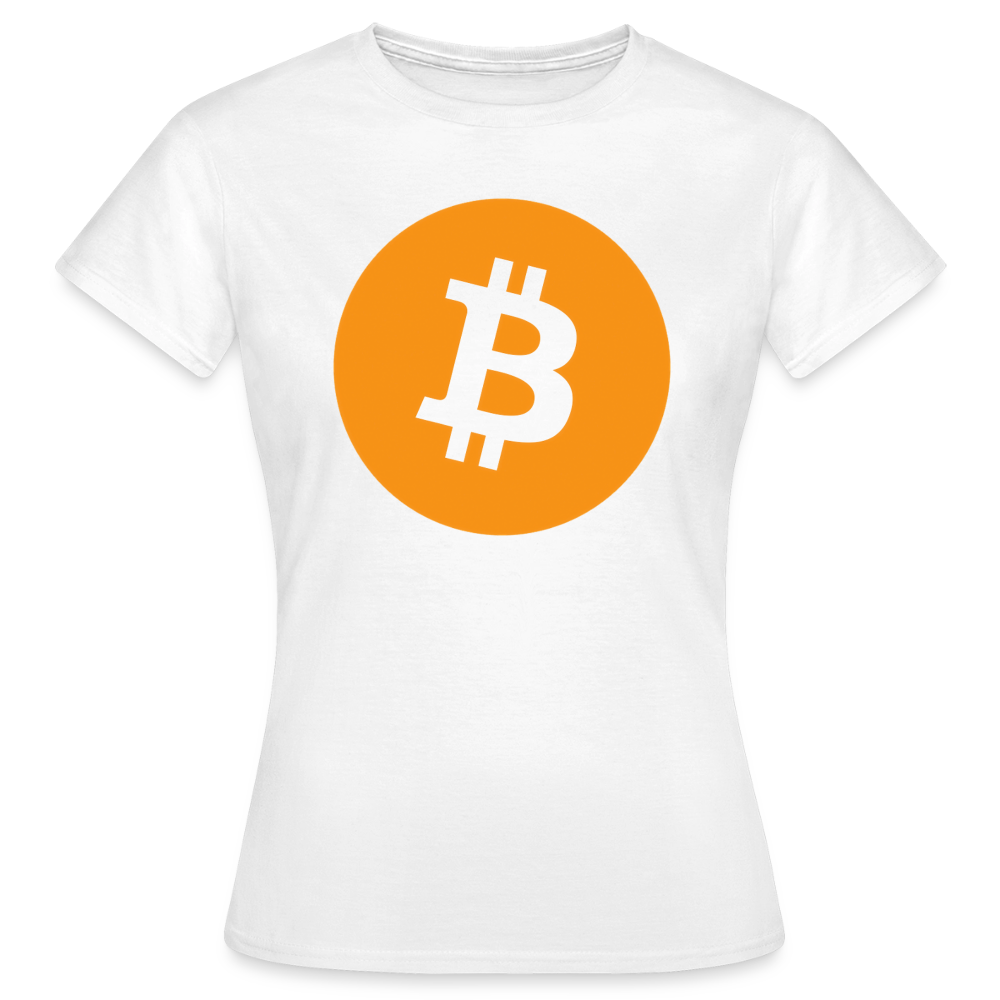 Bitcoin Logo (Original) - Damen T-Shirt - Weiß