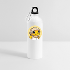 Turbo Logo (Original) - Trinkflasche mit Karabiner 750 ml - Weiß