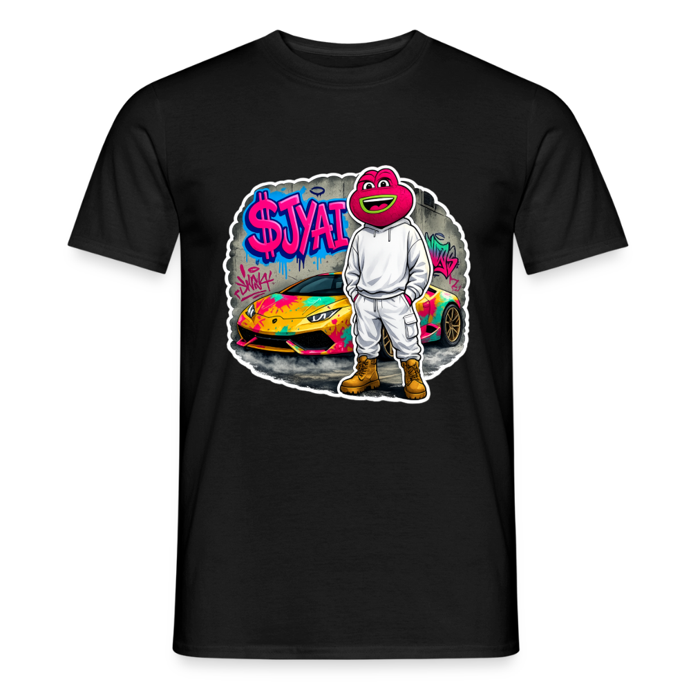 Jerry Streetart (Fan-Art) - Herren T-Shirt - Schwarz