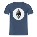 Ethereum Logo (Original) - Herren T-Shirt - Dunkles Denimblau