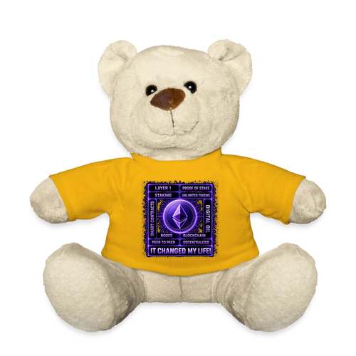 Ethereum Changed Life (Fan-Art) - Teddybär - Sonnengelb