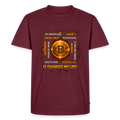 Bitcoin Changed Life (Fan-Art) - Herren T-Shirt Premium - Burgunderrot