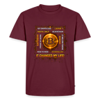 Bitcoin Changed Life (Fan-Art) - Herren T-Shirt Premium - Burgunderrot