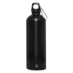 Qubic Changed Life (Fan-Art) - Trinkflasche mit Karabiner 750 ml - Schwarz
