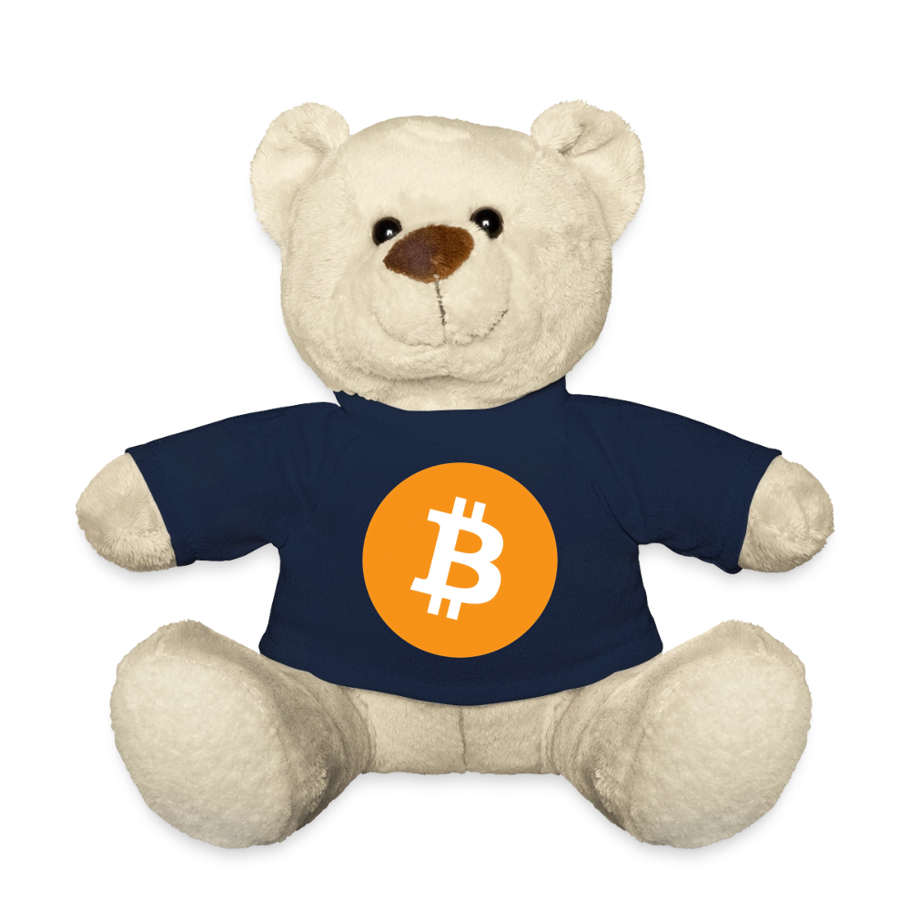 Bitcoin Logo (Original) - Teddybär - French Navy