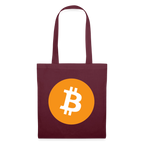 Bitcoin Logo (Original) - Stofftasche - Burgunderrot