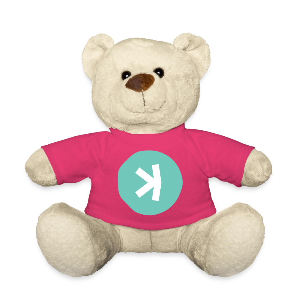 Kaspa Logo hell (Original) - Teddybär - Pink