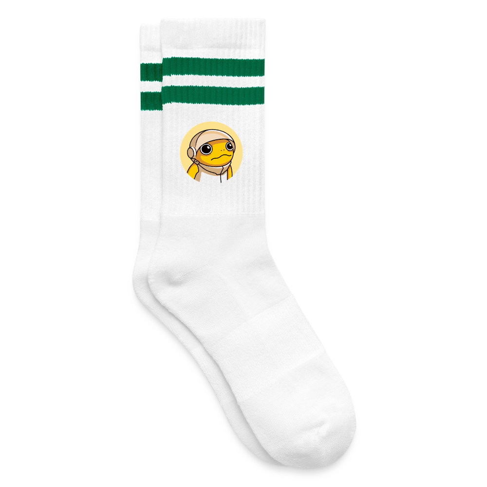 Turbo Logo (Original) - Tennissocken Premium - Weiß/Grün