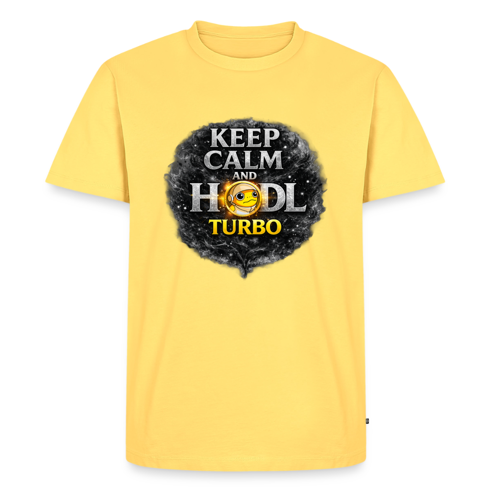 Turbo Hodl (Fan-Art) - Herren T-Shirt Premium - Pastellgelb