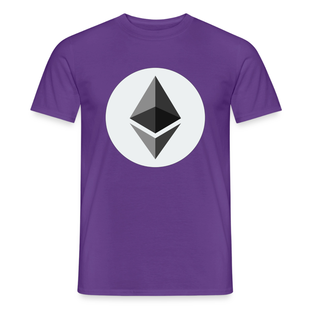 Ethereum Logo (Original) - Herren T-Shirt - Lila