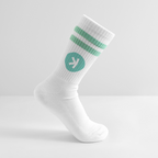 Kaspa Logo hell (Original) - Tennissocken Premium - Weiß/Mint