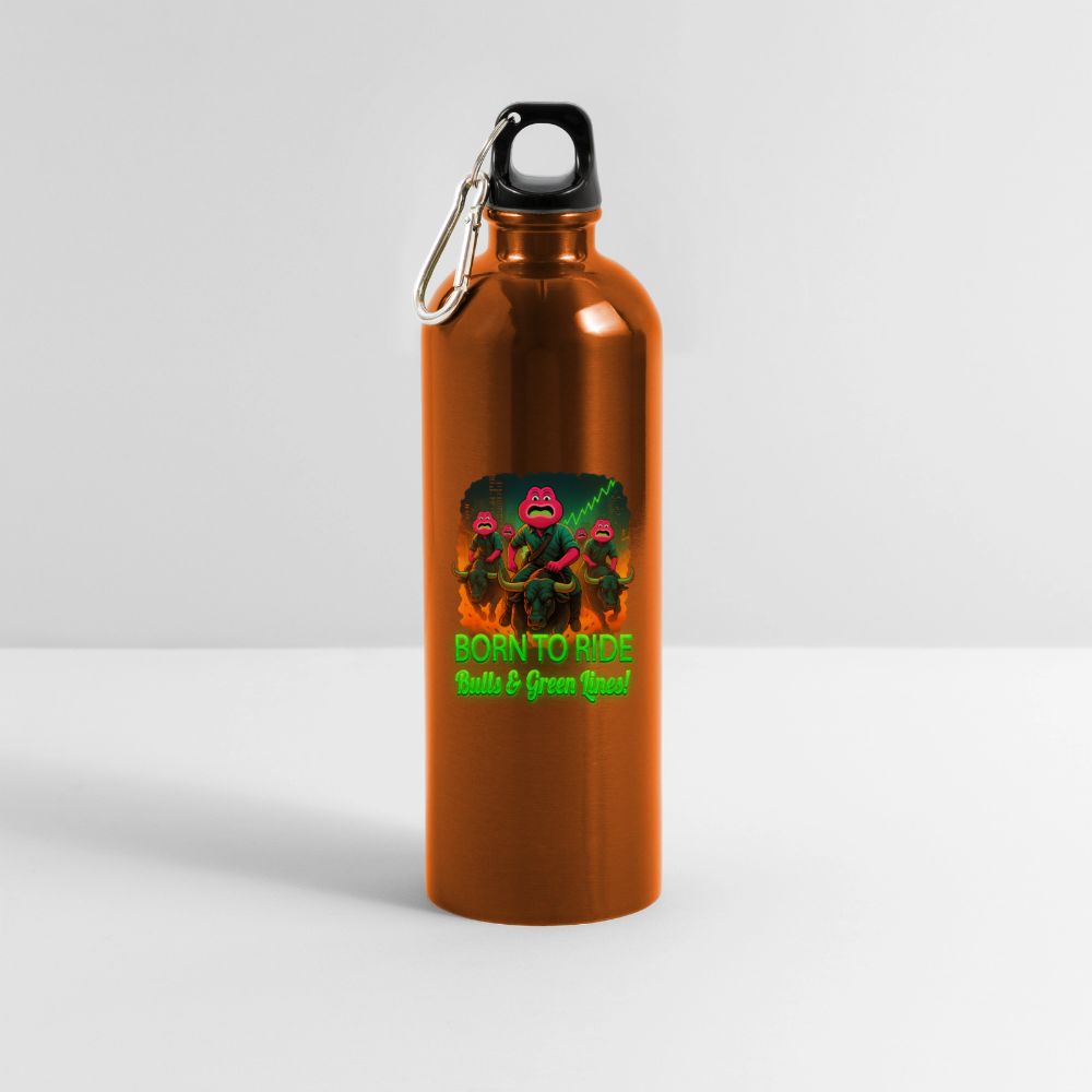Jerry Born to Ride (Fan-Art) - Trinkflasche mit Karabiner 750 ml - Orange
