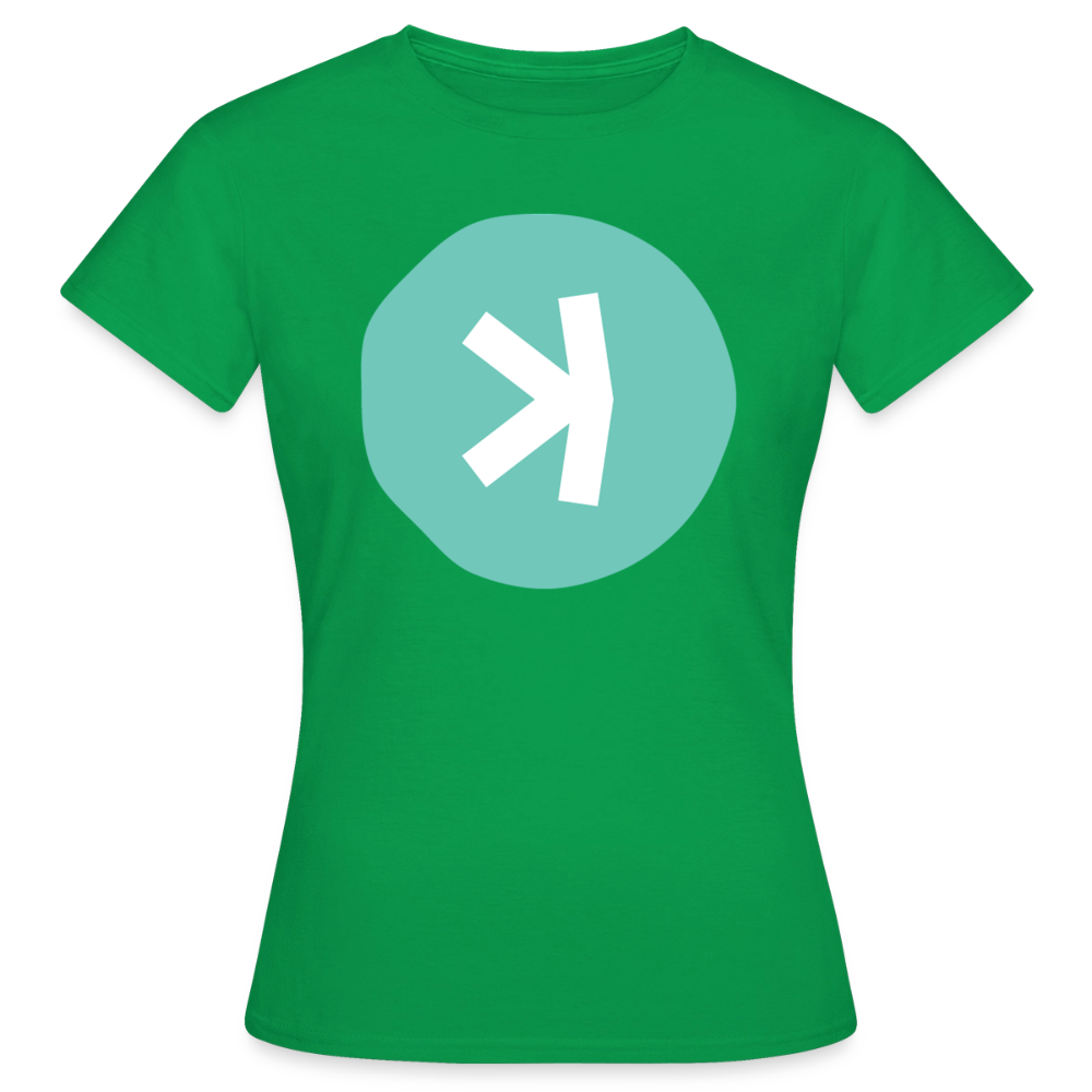 Kaspa Logo hell (Original) - Damen T-Shirt - Kelly Green