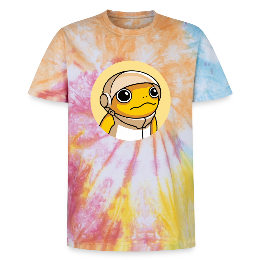 Turbo Logo (Original) - Unisex T-Shirt Premium Tie Dye - Regenbogen-Spirale