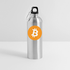 Bitcoin Logo (Original) - Trinkflasche mit Karabiner 750 ml - Lightsilver