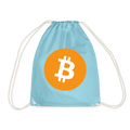 Bitcoin Logo (Original) - Turnbeutel - Aqua