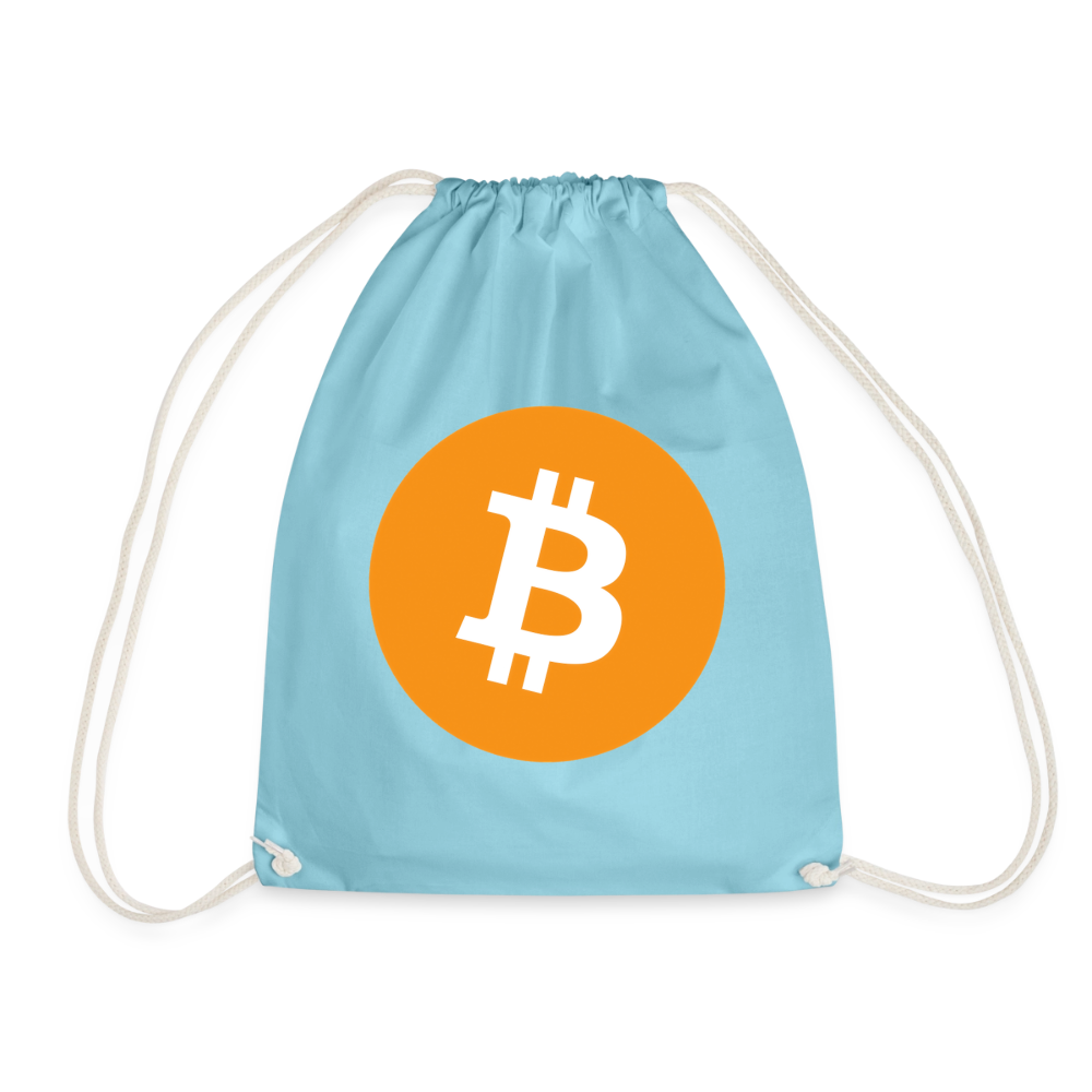 Bitcoin Logo (Original) - Turnbeutel - Aqua