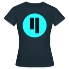 Qubic Logo (Original) - Damen T-Shirt - Navy