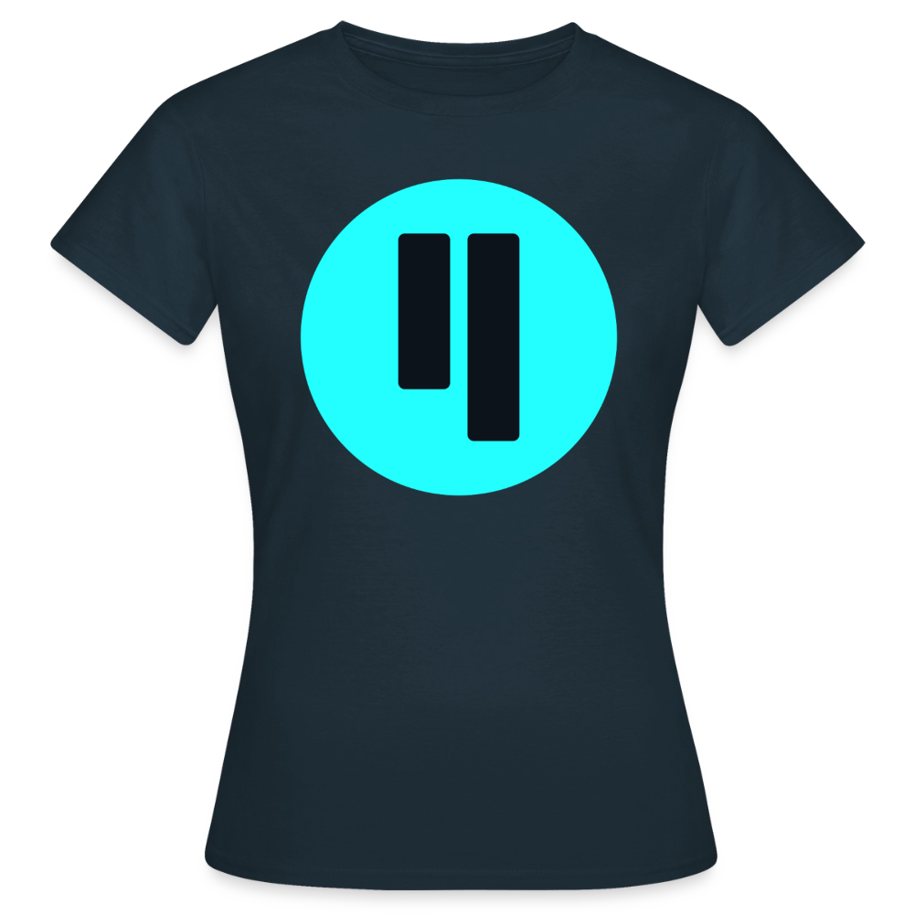 Qubic Logo (Original) - Damen T-Shirt - Navy