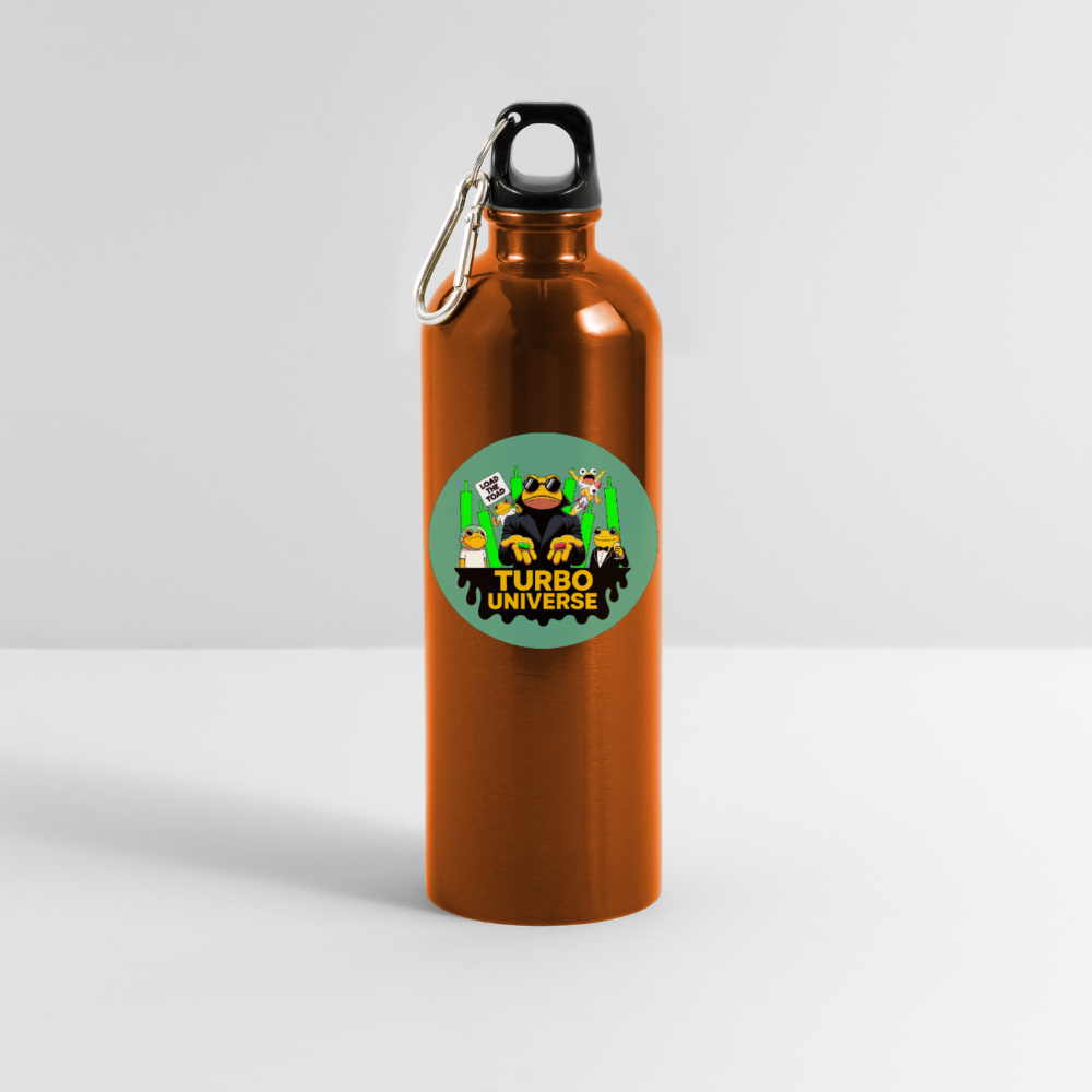 Turbo Universe (Fan-Art) - Trinkflasche mit Karabiner 750 ml - Orange