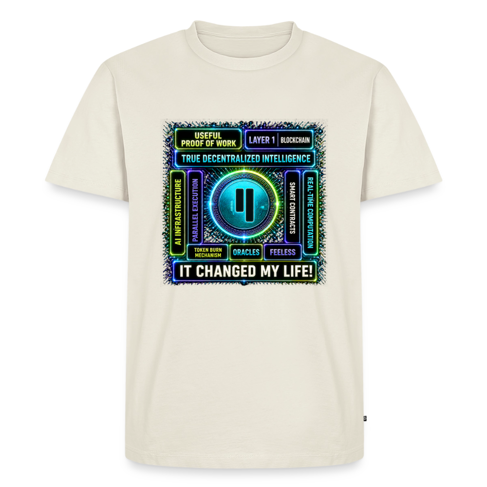 Qubic Changed Life (Fan-Art) - Herren T-Shirt Premium - Naturweiß